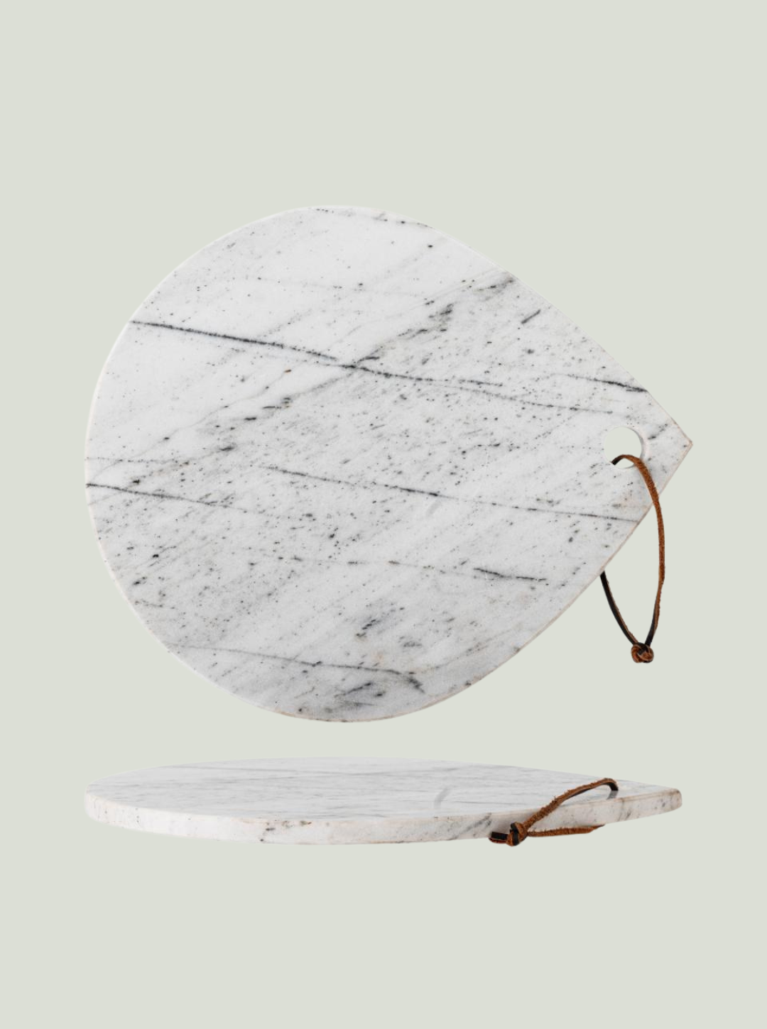 Deska do krojenia Maiko, biała, marmurowa Bloomingville