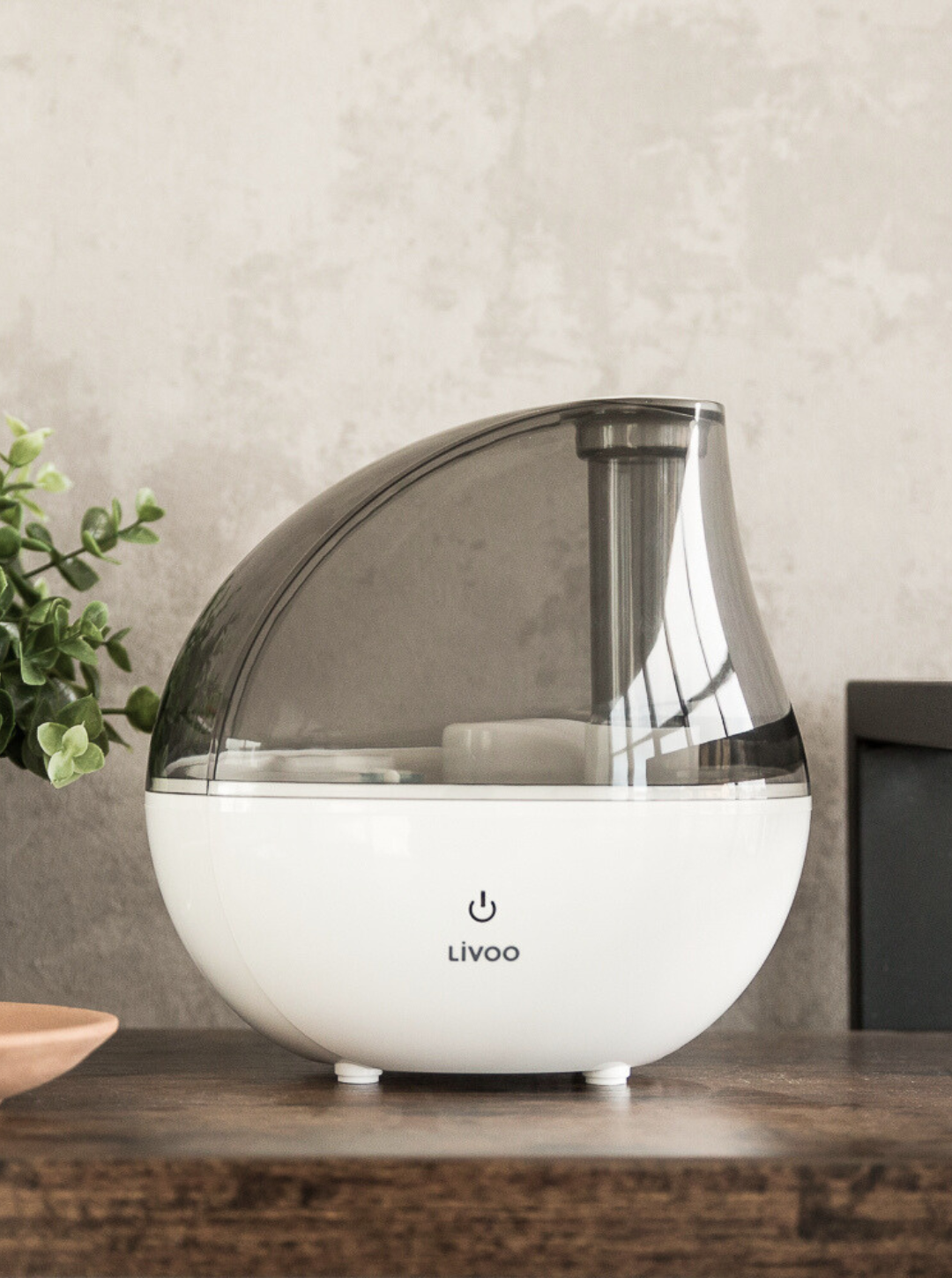 Nawilżacz powietrza 2 w 1 transparentny LIVOO