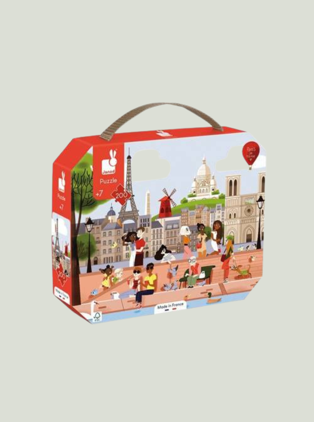 Puzzle w walizce Paryż 200 elementów 7+ JANOD