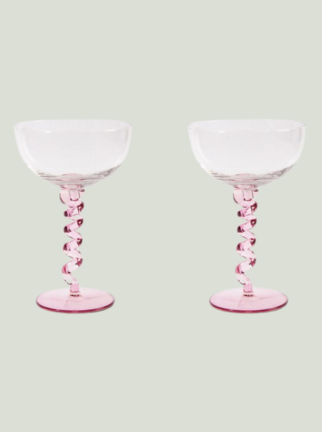 Puchar deserowy Coupe spiral pink 2 sztuk - &klevering