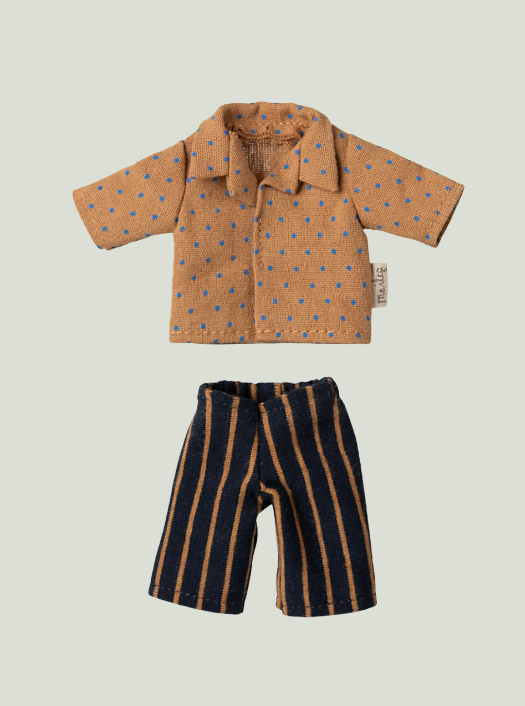 MAILEG Koszula i spodnie w paski, Tata mysz