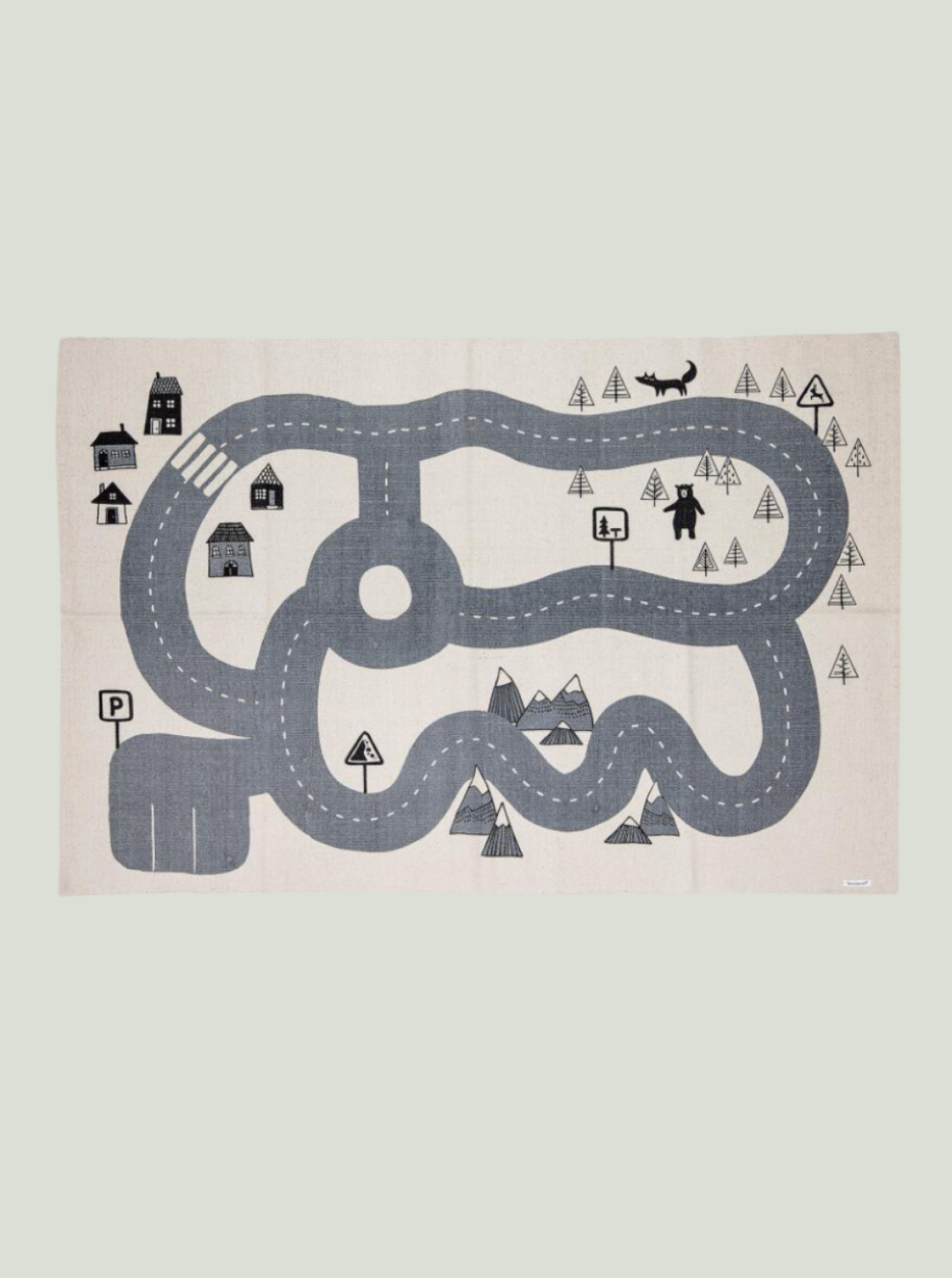 Dywan Dennis, szary, bawełna Bloomingville MINI