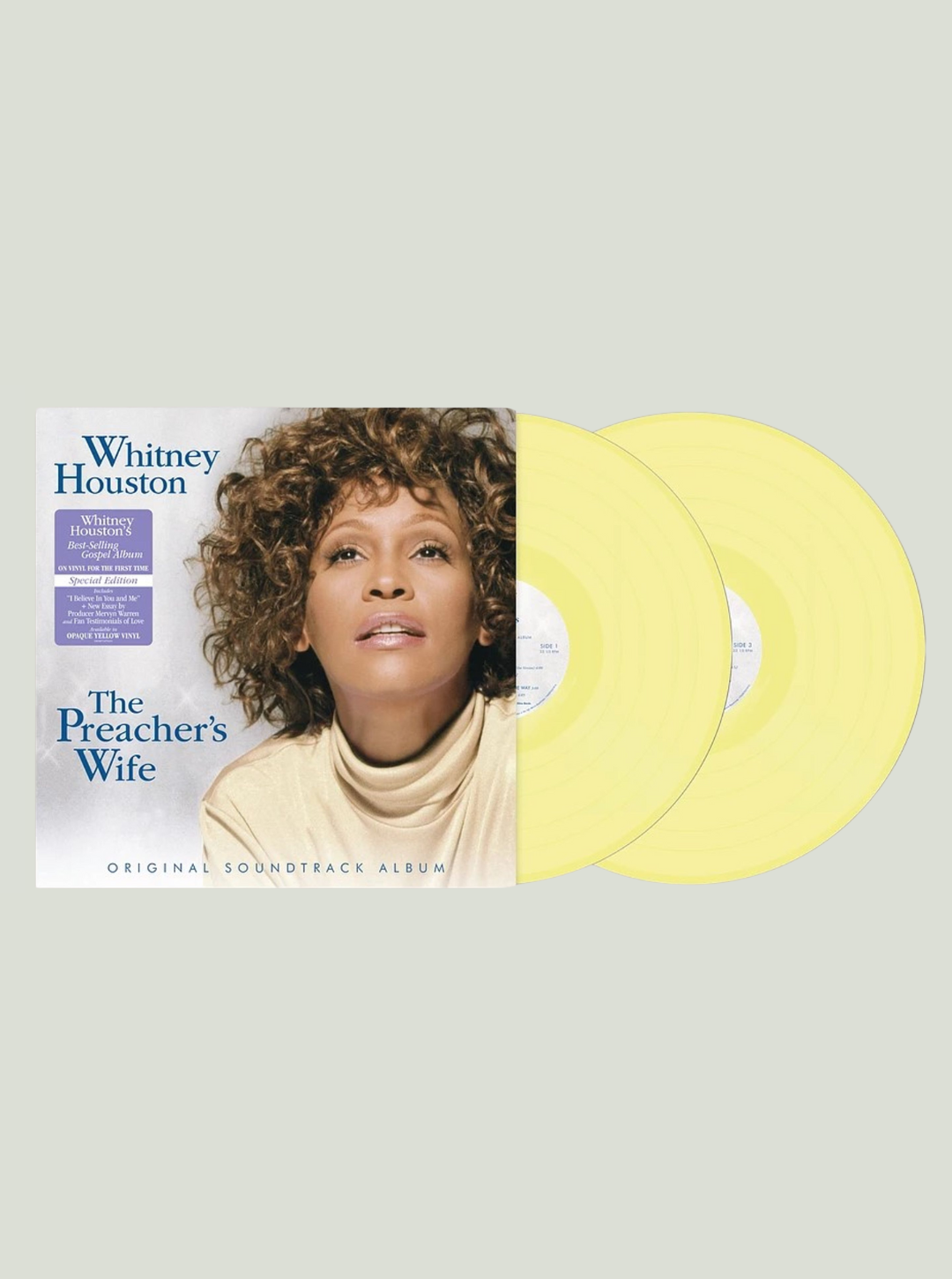 Płyta winylowa Whitney Houston - Muzyka Filmowa The Preacher's Wife (O.S.T.) (Limited Special Edition) (Yellow Vinyl)