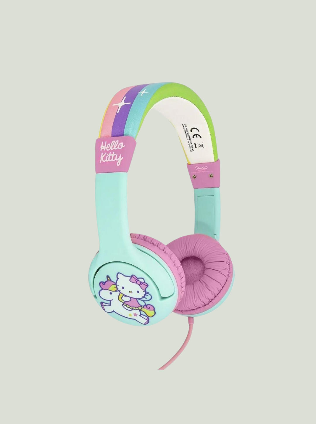 Słuchawki dla dzieci 3-7 Y - HELLO KITTY RAINBOW UNICORN OTL Technologies