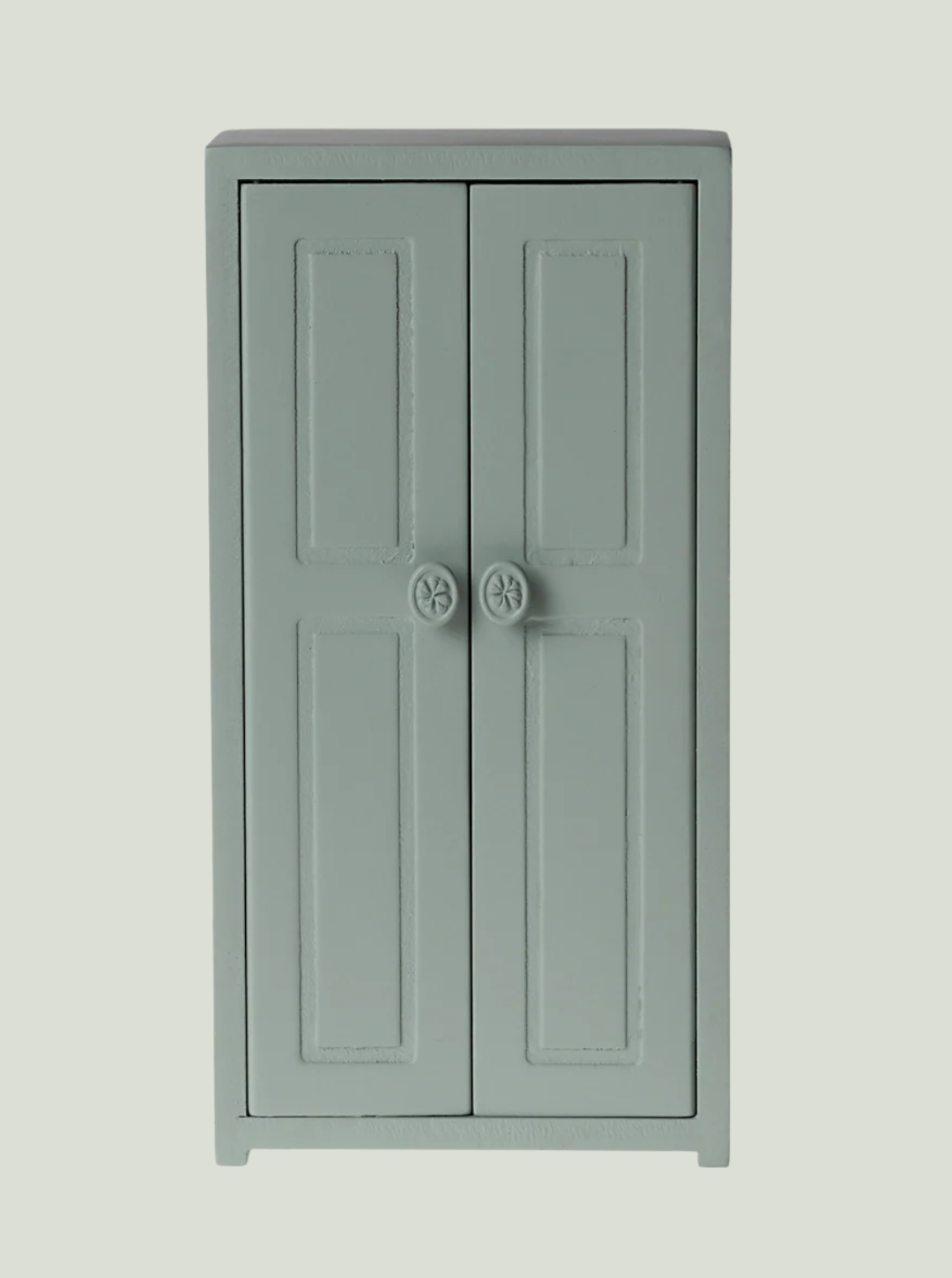 MAILEG Drewniana szafa dla myszek 14 cm - Soft blue