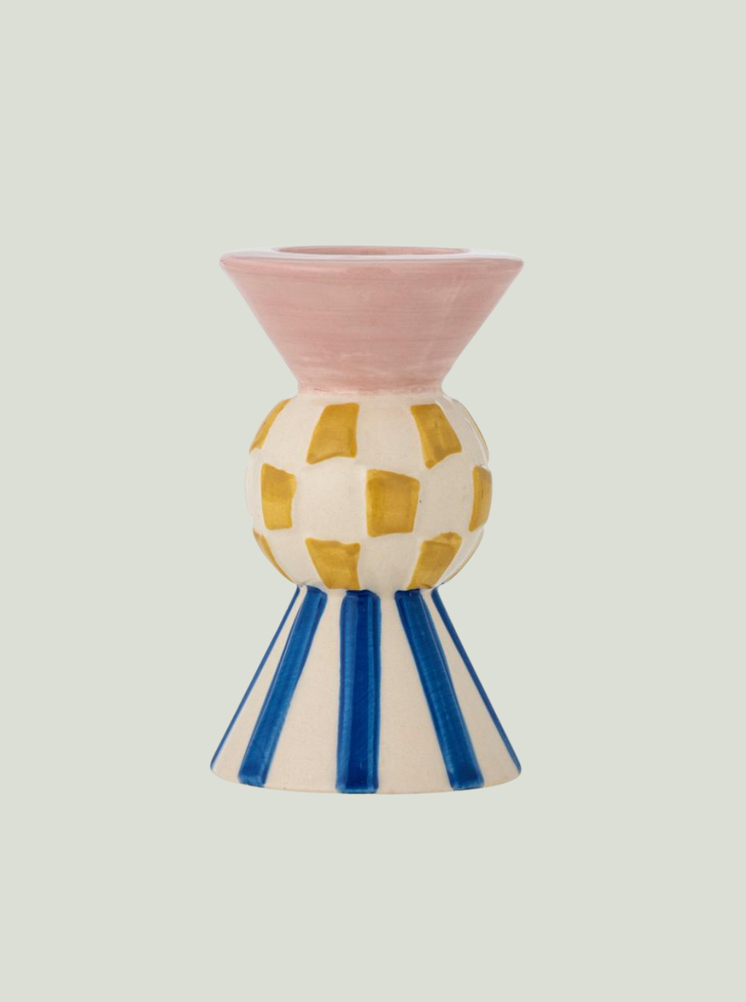 Świecznik wotywny Bob, różany, kamionka BLOOMINGVILLE