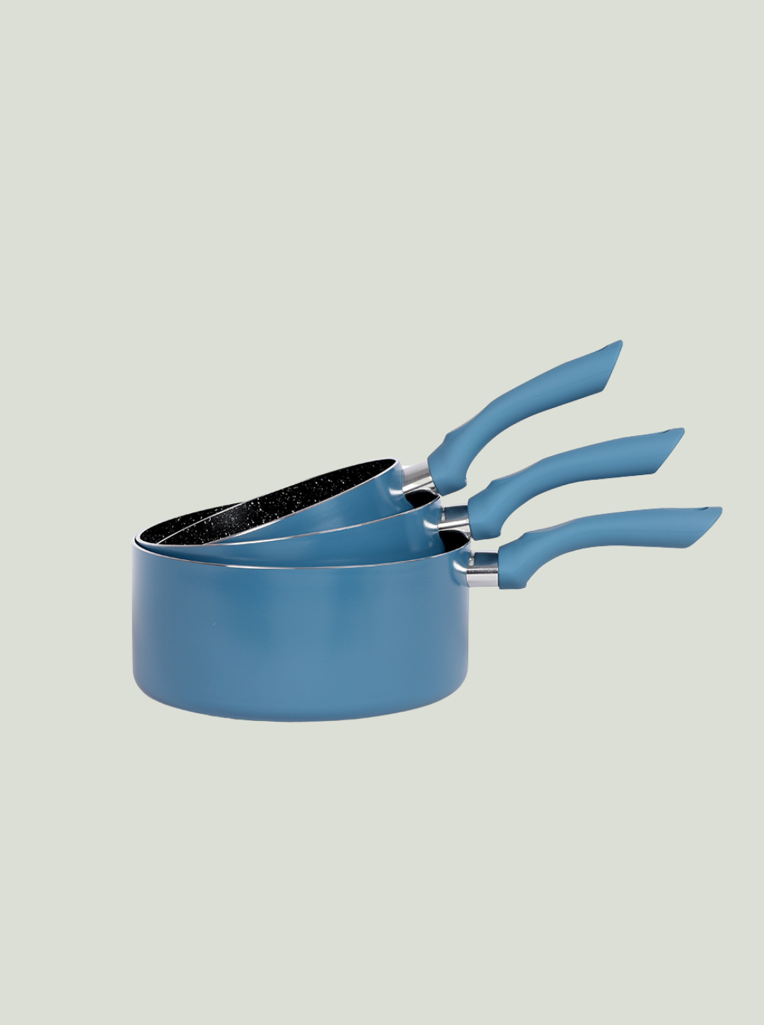 Zestaw 3 garnków Blue LIVOO