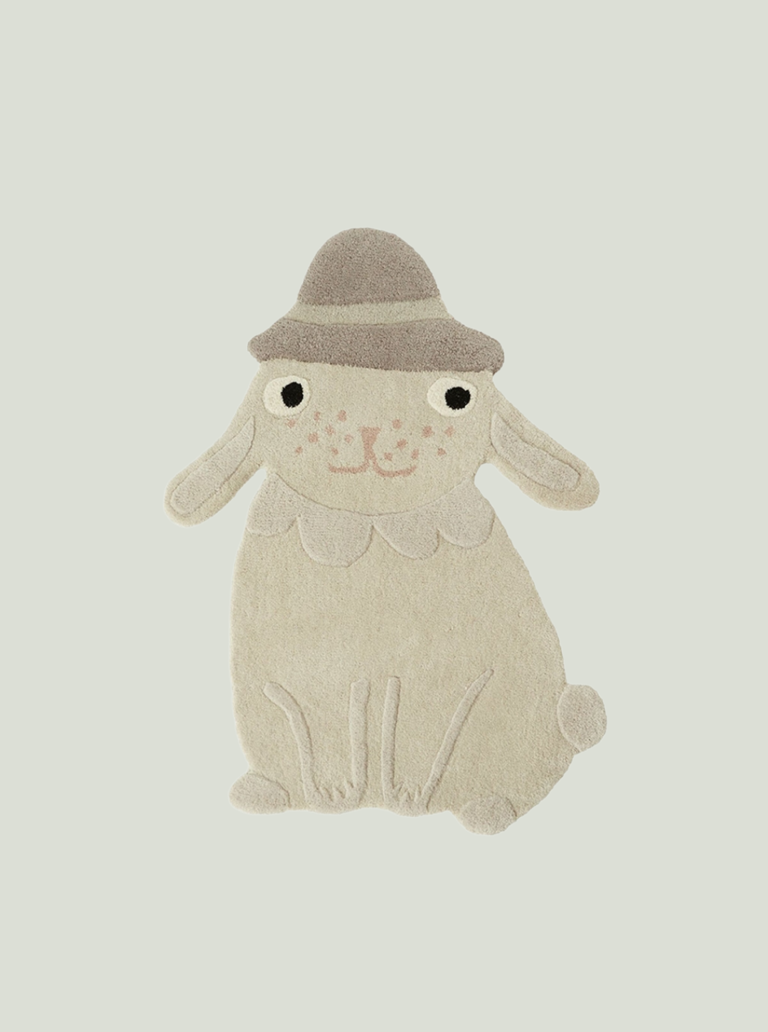 Dywan Hopsi Rabbit Rug Offwhite OYOY Mini