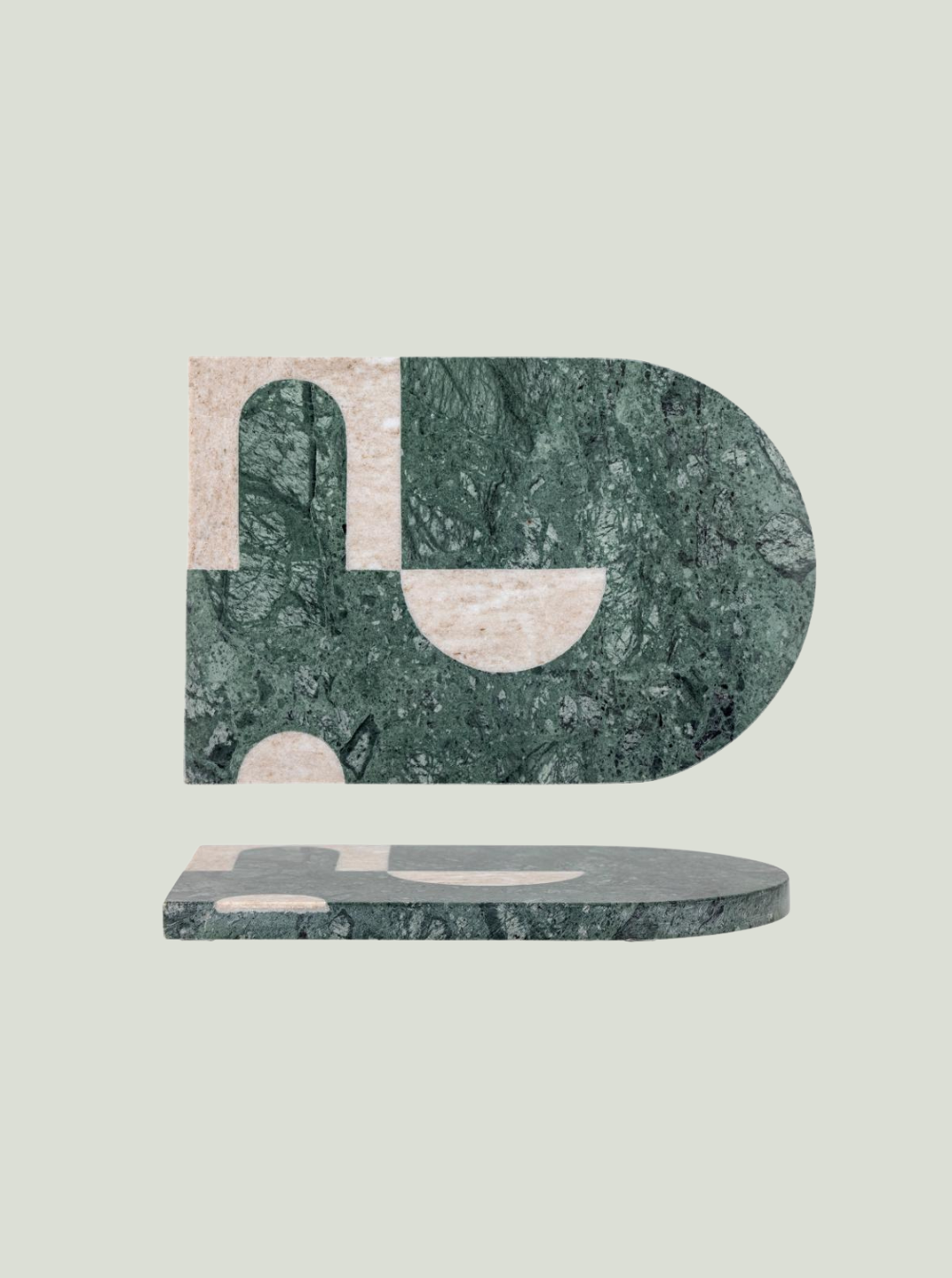 Deska do krojenia Abrianna, zielona, marmur Bloomingville