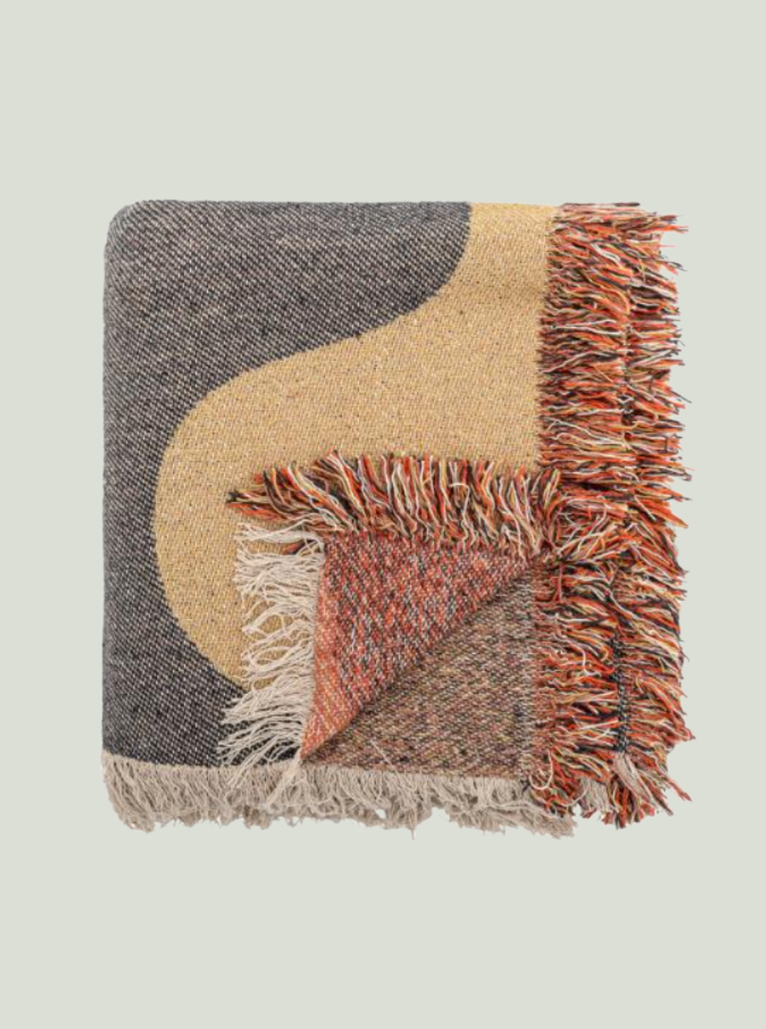 Narzuta Arni Throw, Multi, bawełna z recyklingu Bloomingville