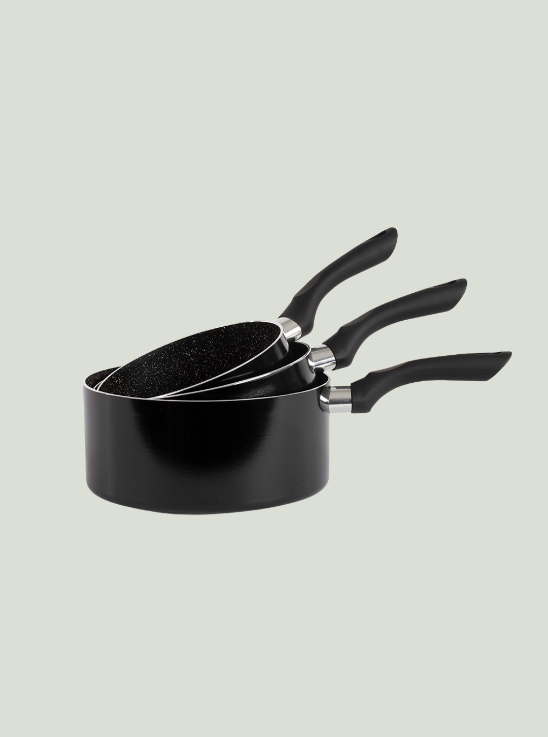 Zestaw 3 garnków Black LIVOO