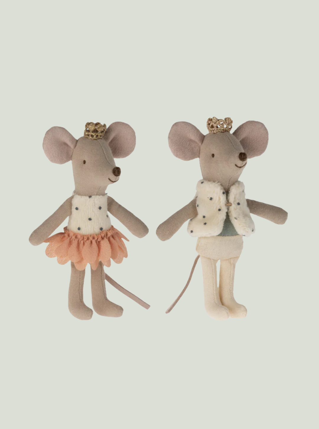 MAILEG Myszki bliźniaki Royal, młodsza siostra i brat w pudełku