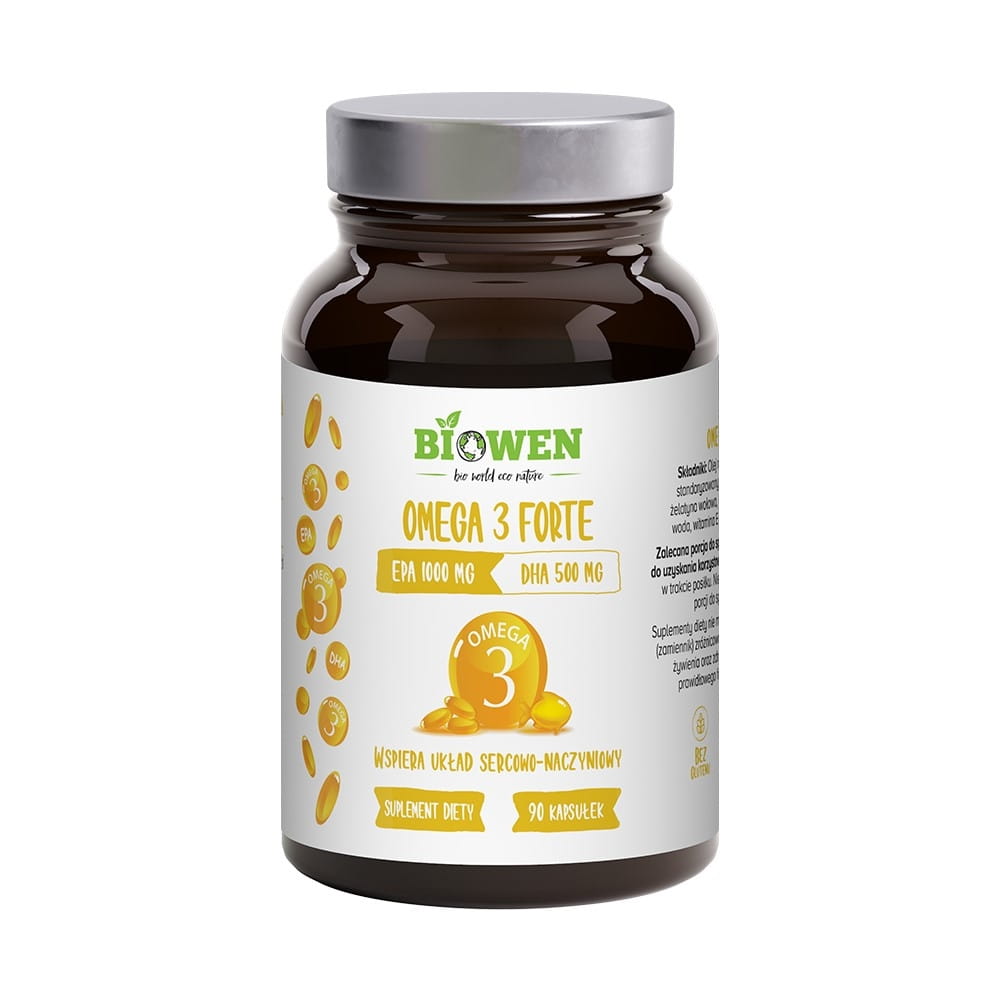 Omega 3 Forte 1000 mg EPA, 500 mg DHA 90 kaps. BioWen