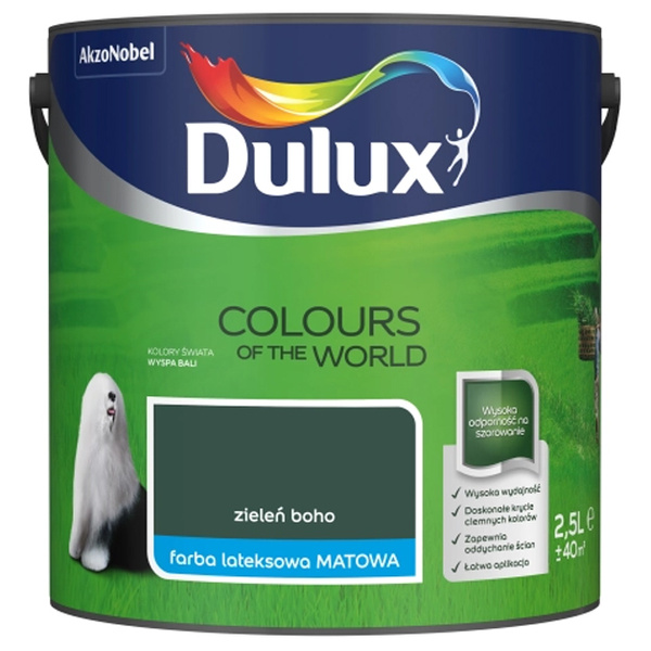 Farba lateksowa Kolory Świata Zieleń boho 2,5L Dulux
