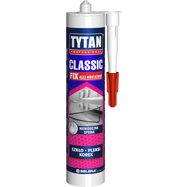 Klej montażowy Classic Fix Bezbarwny 290ml Tytan