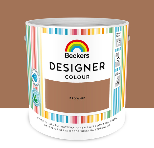Farba lateksowa Beckers Designer Universal 2,5L Brownie