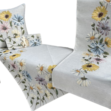 Bieżnik na stół Lima Kolorowe Kwiat 40x100cm Chenille