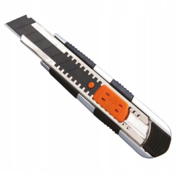 Nóż łamany 18 mm Solid Nóż do tapet Gumowany Black Tiger