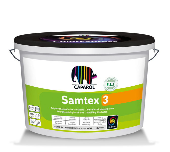 Farba lateksowa Samtex 3 Biała 15L Caparol