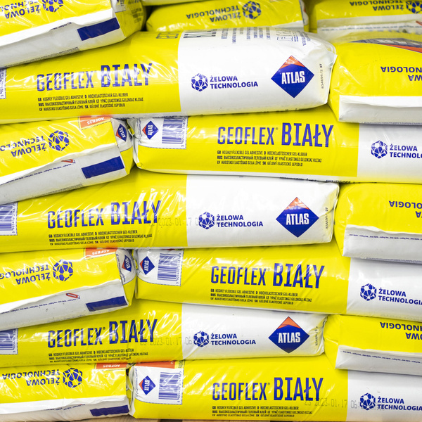 Wysokoelastyczny klej żelowy Geoflex Biały 25kg