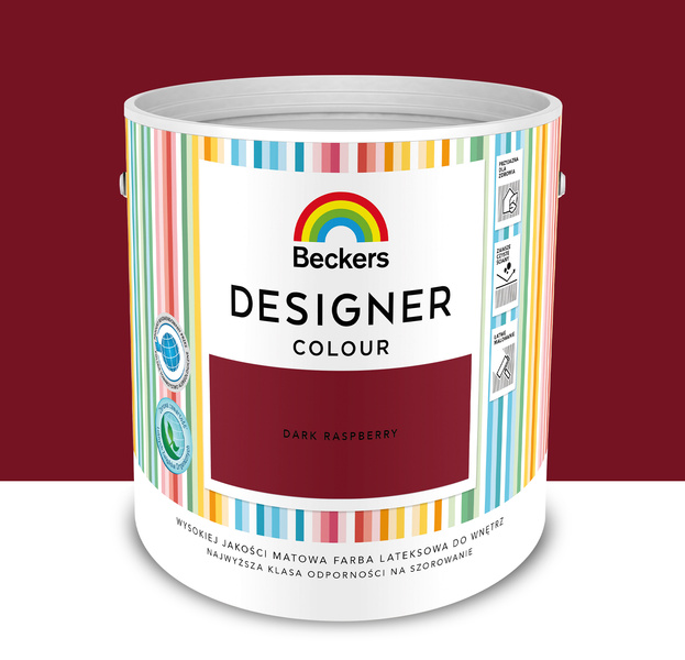 Farba lateksowa Beckers Designer 2,5L Dark Raspberry
