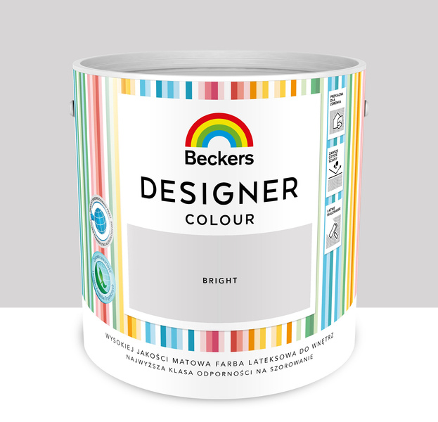 Farba lateksowa Beckers Designer 2,5L Bright