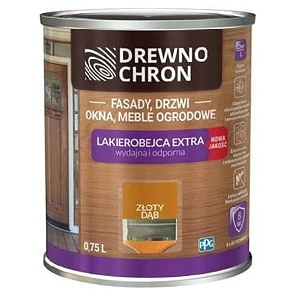 Lakierobejca Extra Złoty dąb 0,75L Drewnochron