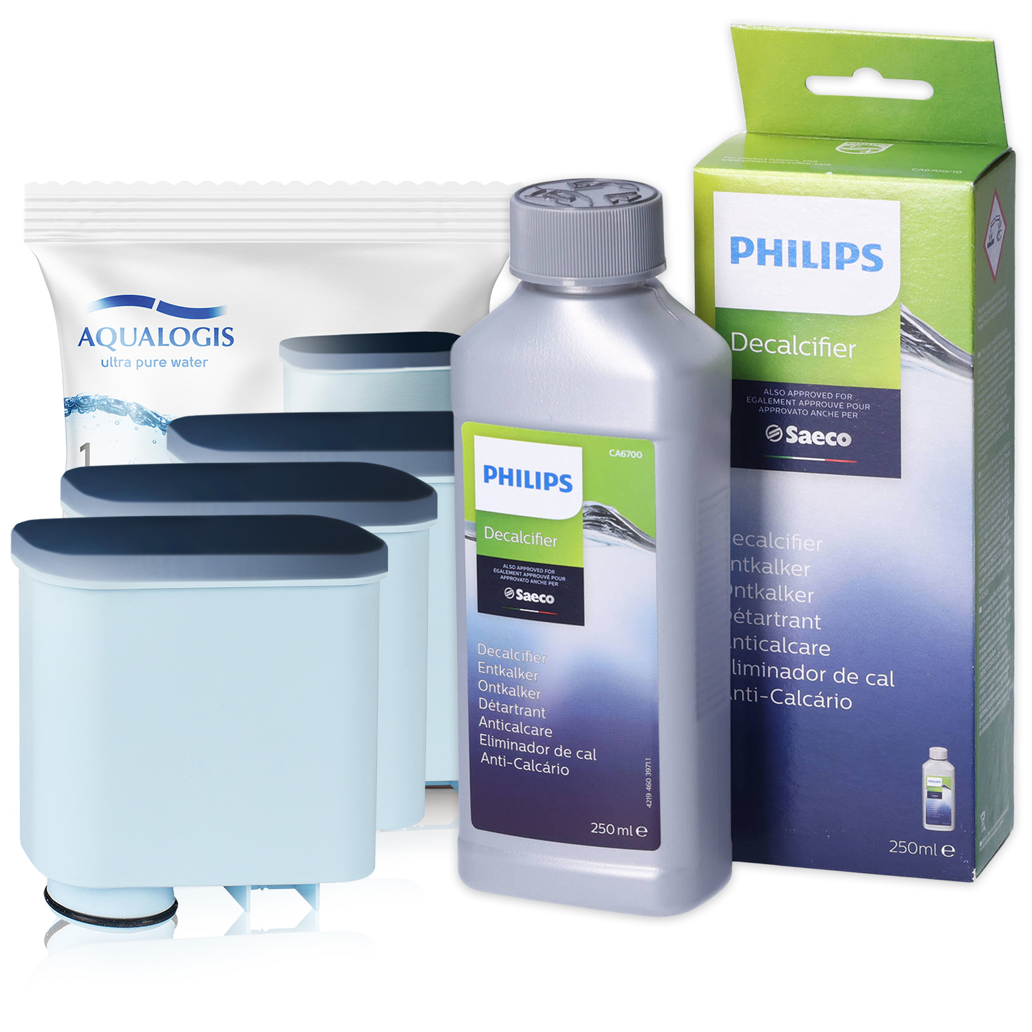 3x Filtr AL-Clean Do Ekspresu Saeco Philips LatteGo CA6903 Odkamieniacz CA6700 250ml