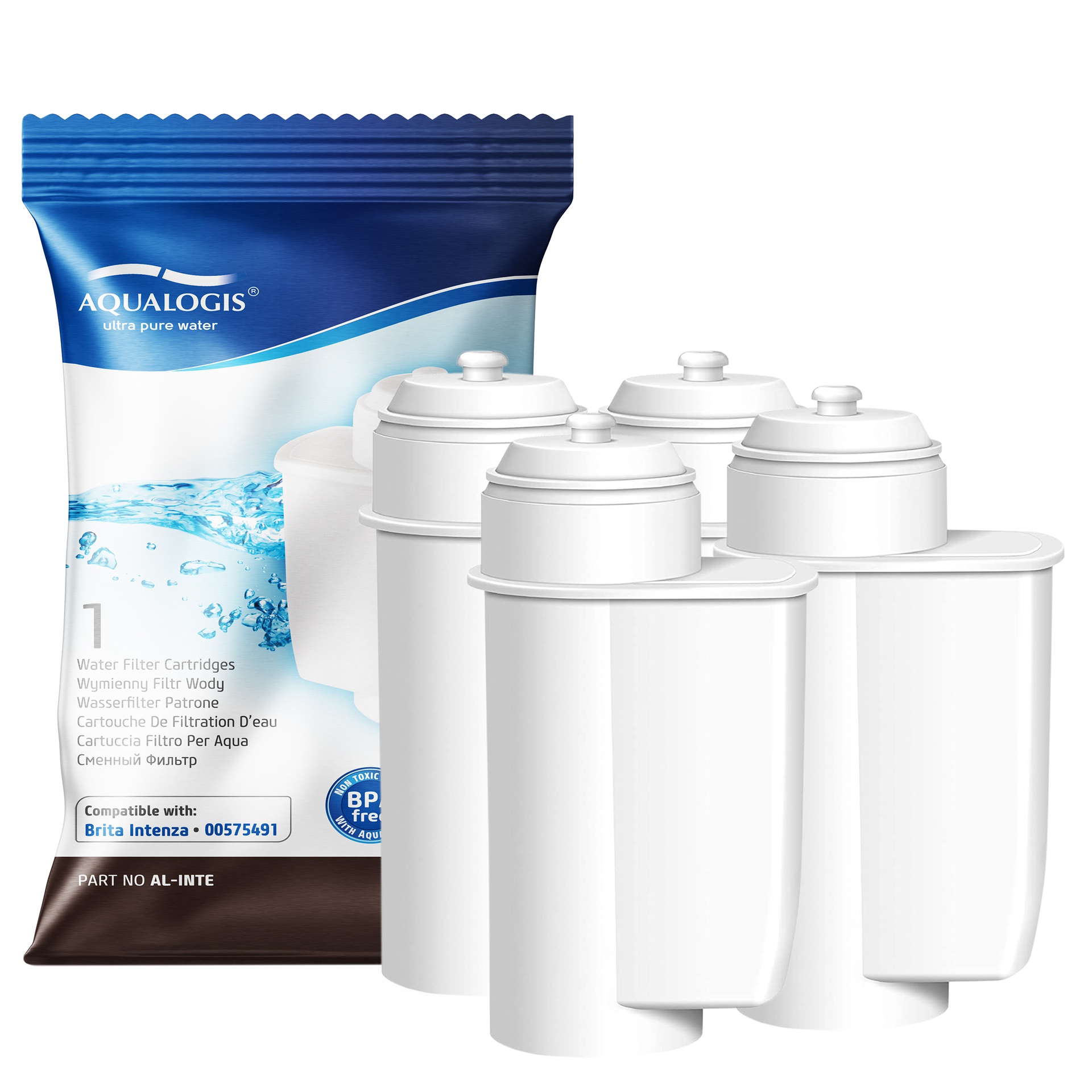 AL-Inte Filtr Do Ekspresu Siemens EQ. zamiennik 00575491 Brita Intenza TZ70003 4 szt.