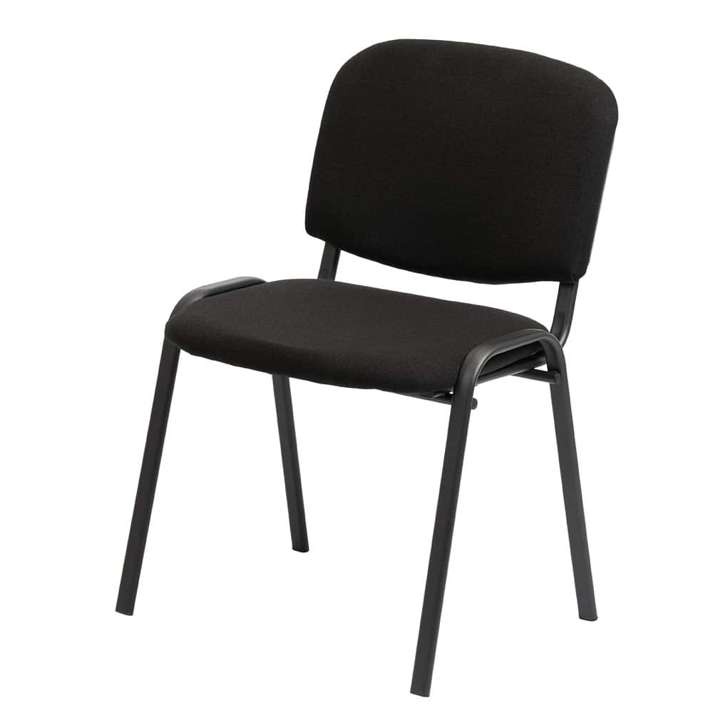 Krzesło konferencyjne tapicerowane ISO - kolor czarny