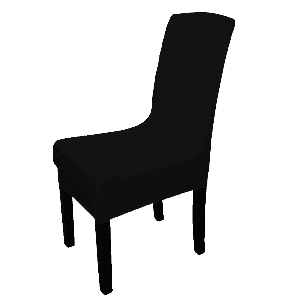 Elastyczny pokrowiec na krzesło - Spandex, czarny