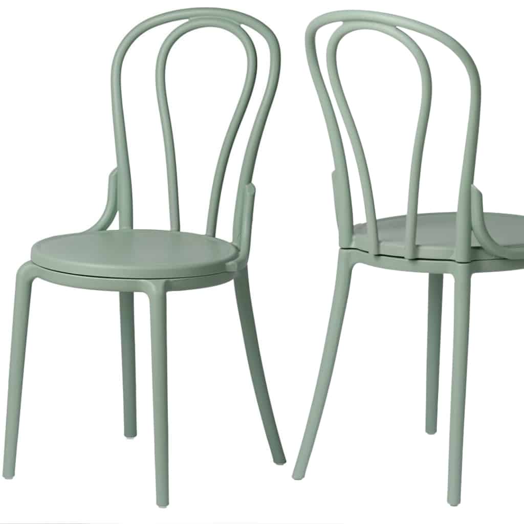 Krzesło kuchenne klasyczne rustykalne Vintage - zielone