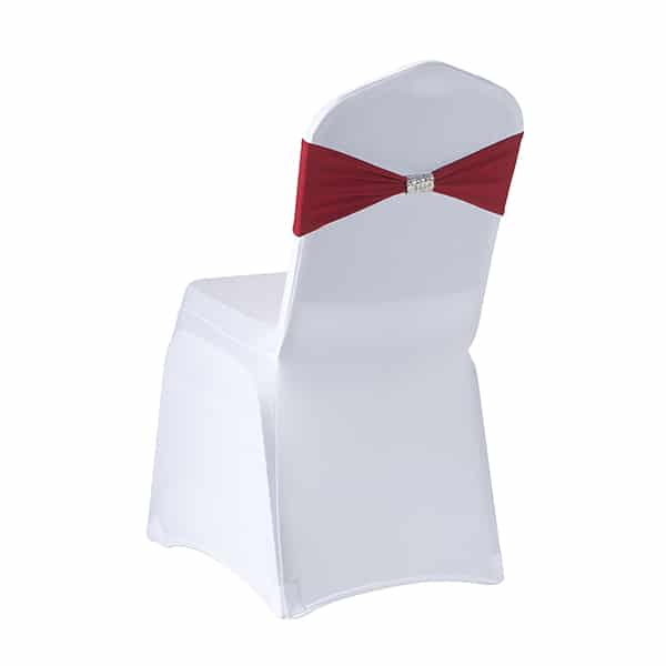 Ozdoba elastyczna na krzesło - czerwona