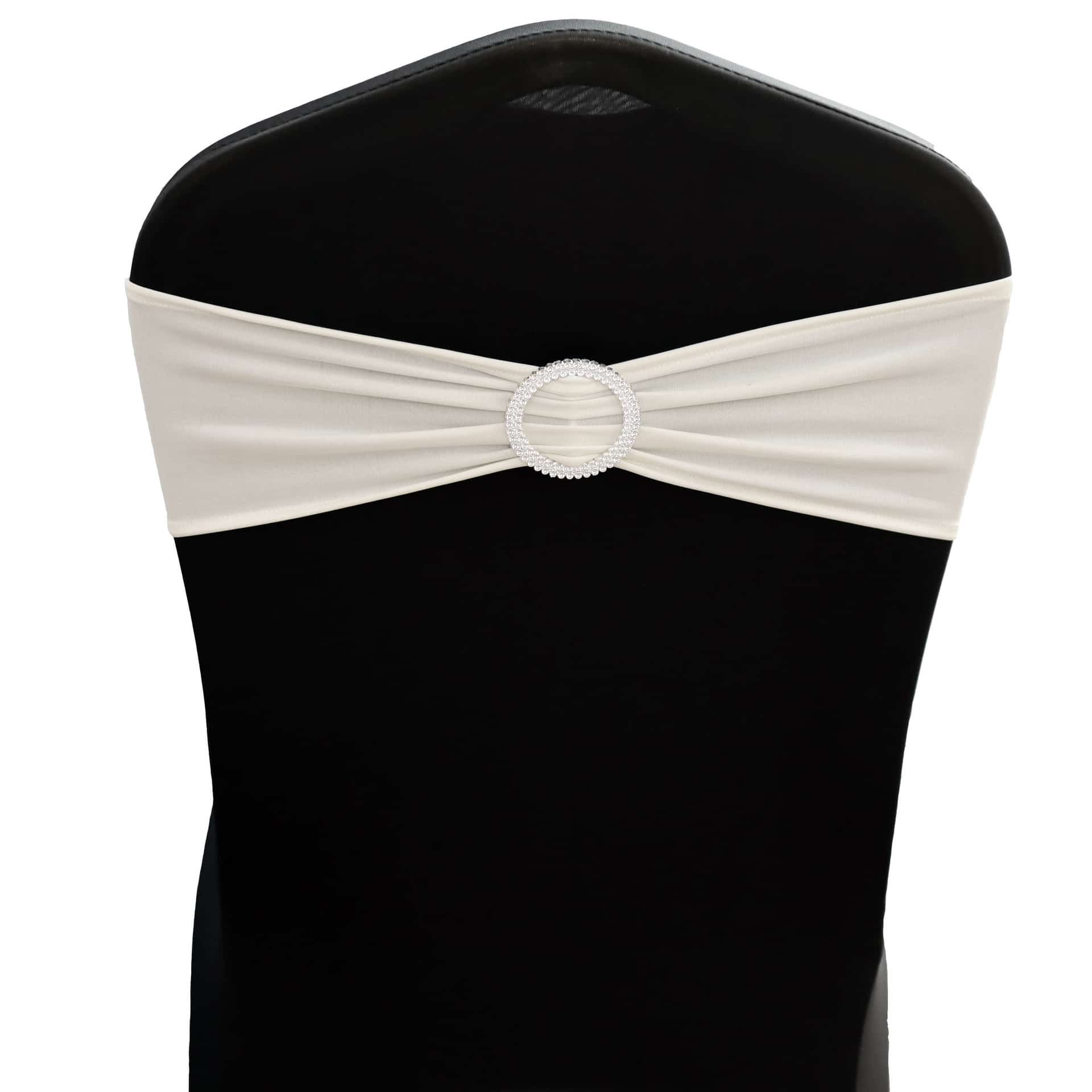 Ozdoba elastyczna na krzesło - biała