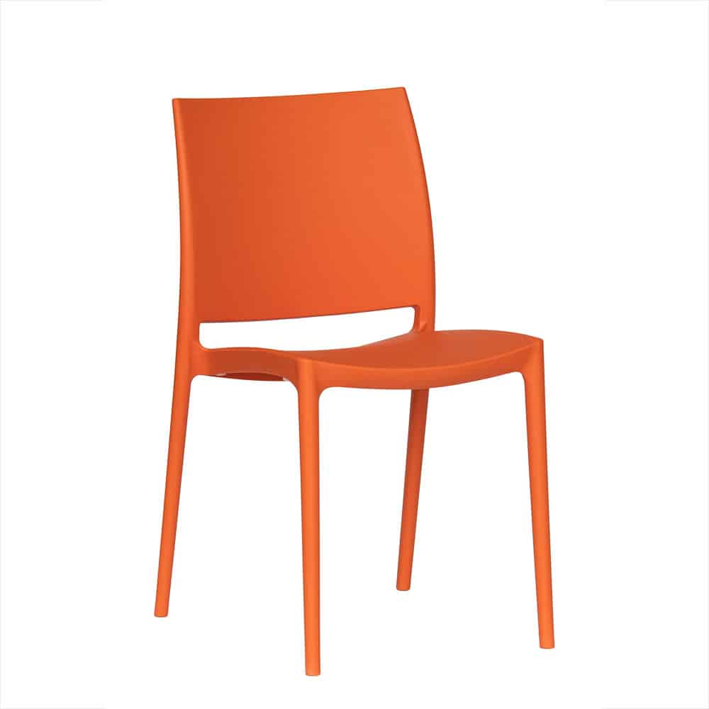Krzesło konferencyjne biurowe REST - kolor pomarańczowy