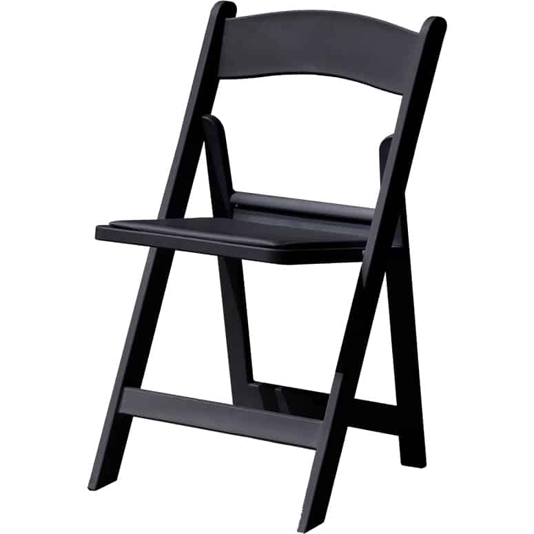 Krzesło weselne amerykańskie składane czarne