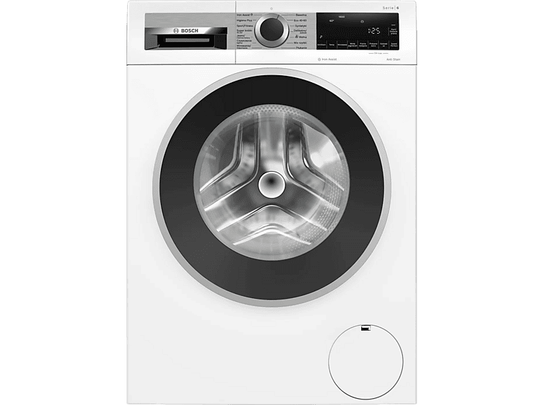 Pralka BOSCH WGG256ZTPL Biały ze srebrnym panelem i czarnymi drzwiami