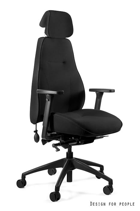 Fotel dyspozytorski ICE 24/7 czarny, tkanina