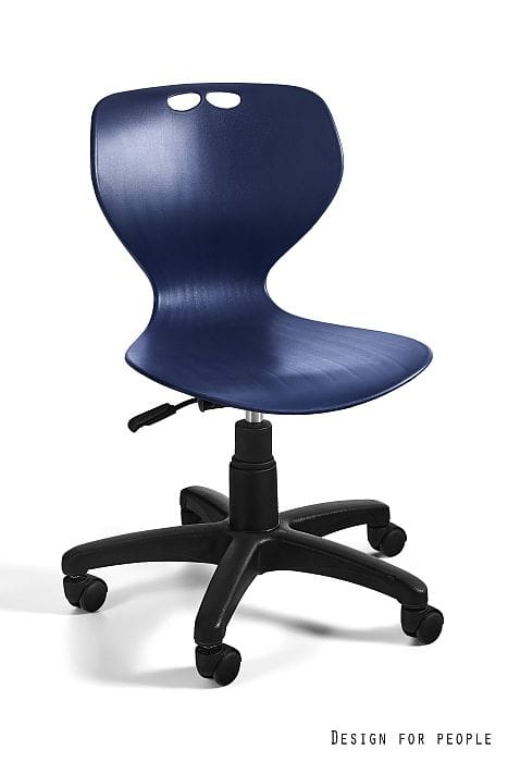 Krzesło obrotowe MATA szare lub niebieskie, siedzisko z tworzywa pp lub tapicerowane, 18 kolorów tkaniny