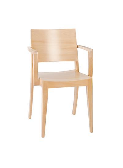 Krzesło drewniane bukowe olejowane Paged ( B-9231 )