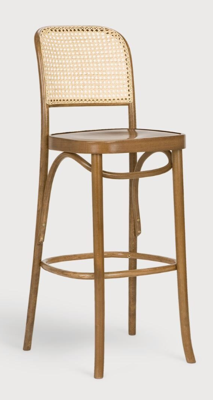 Krzesło drewniane CLASSIC hoker bukowy olejowany oparcie wyplot Paged ( H-8137 )