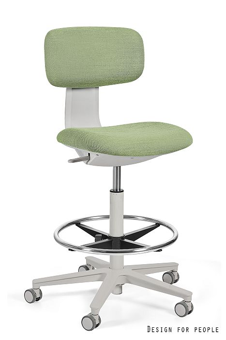 Fotel obrotowy ROBIN z podnóżkiem, tkanina lub eko-skóra kolory