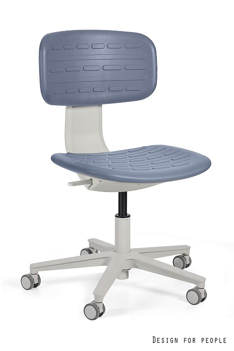 Fotel medyczny, obrotowy ROBIN, szary poliuretan