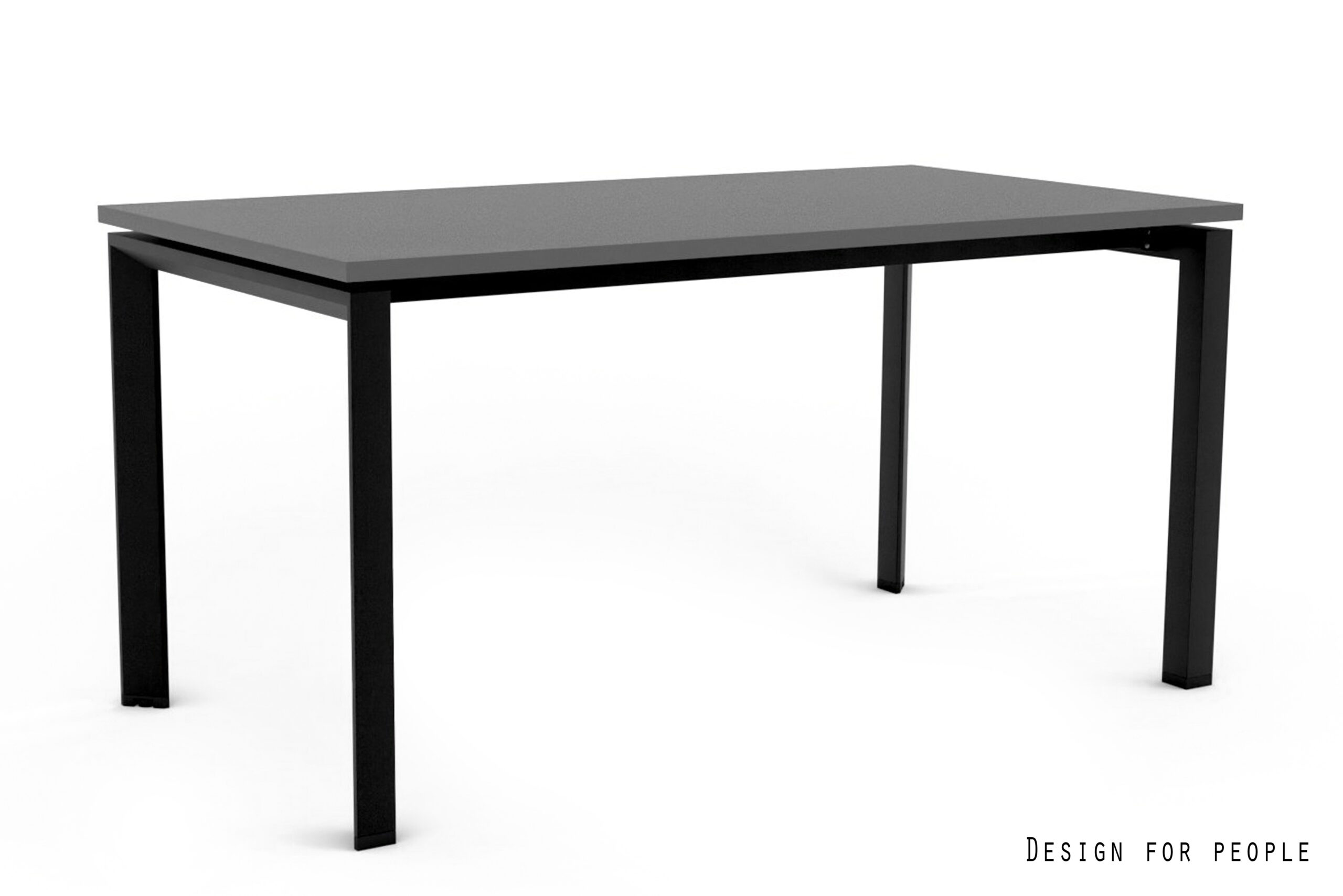 Biurko pracownicze PASON Manager Desk, czarny stelaż, blat