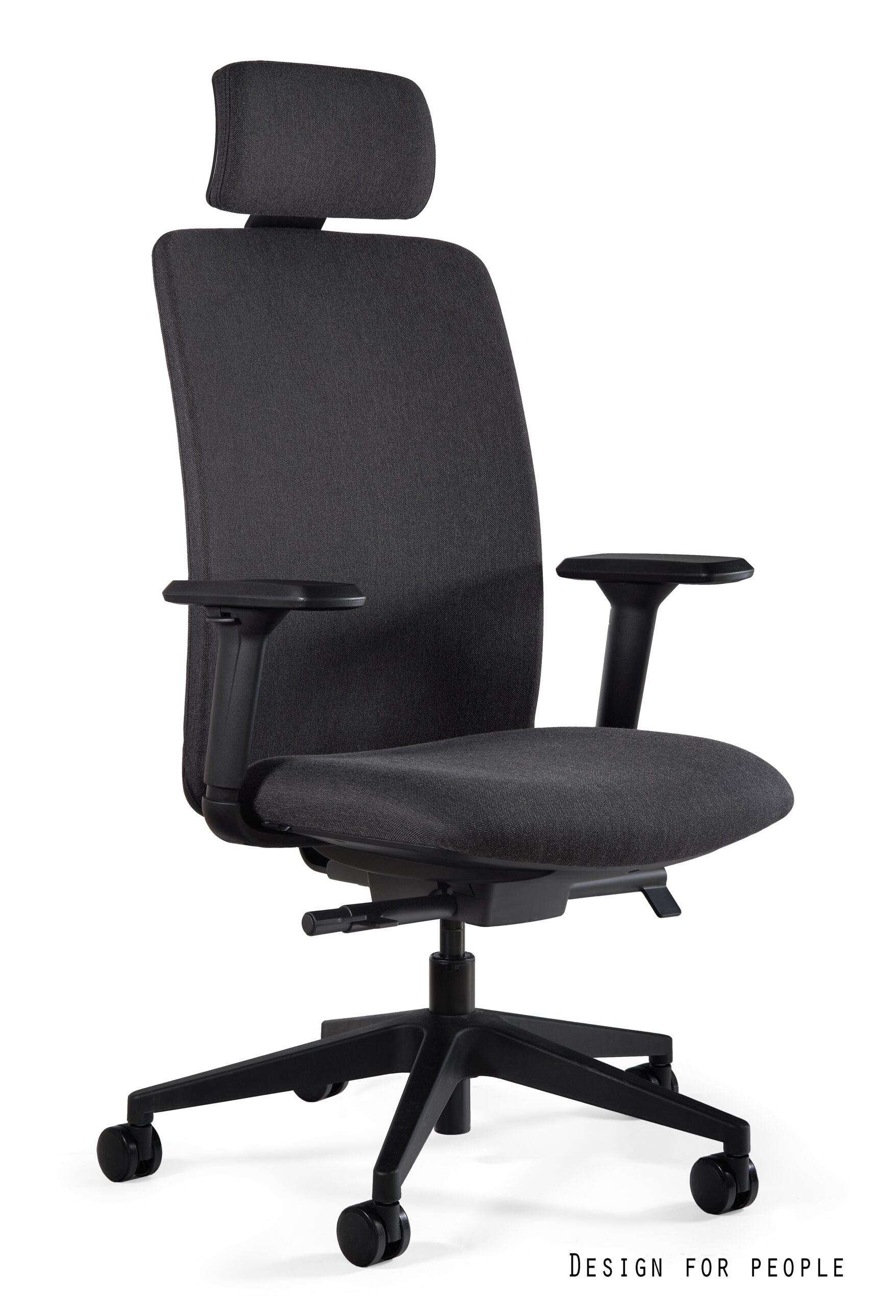 Fotel biurowy ELI, ergonomiczny, obrotowy, regulowane podłokietniki, tkanina lub eko-skóra, kolory