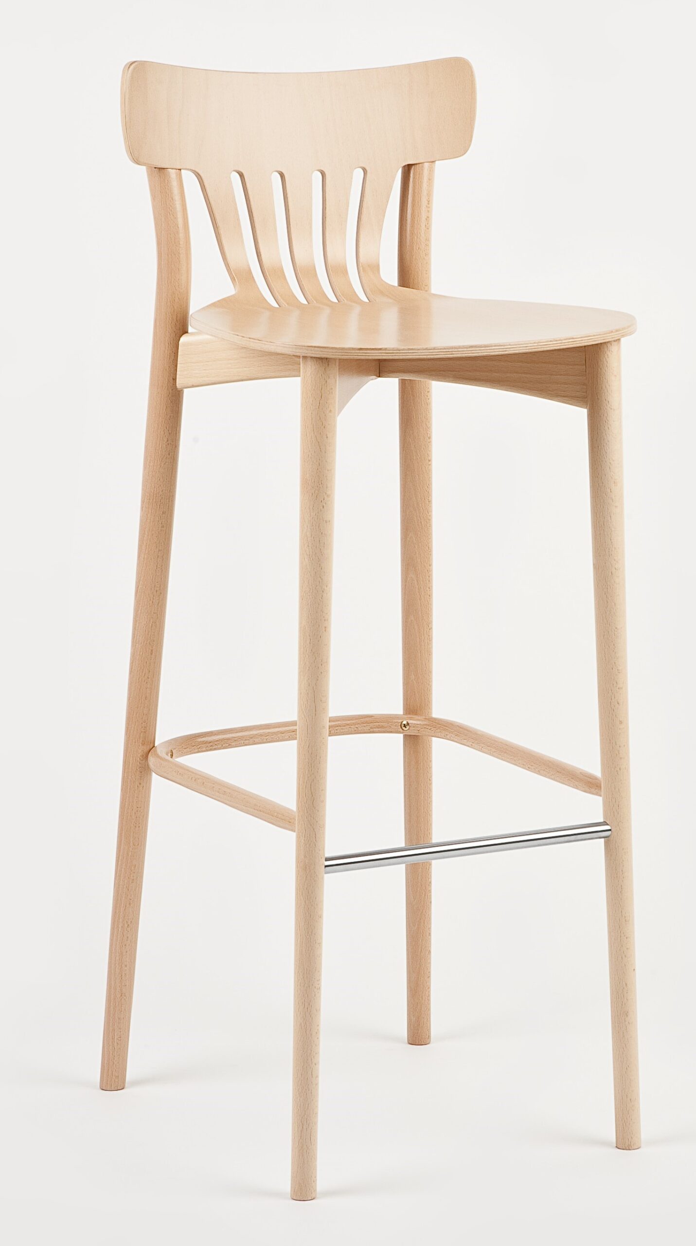 Krzesło drewniane barowe CORTE bukowe emaliowane Paged ( H-4312 )