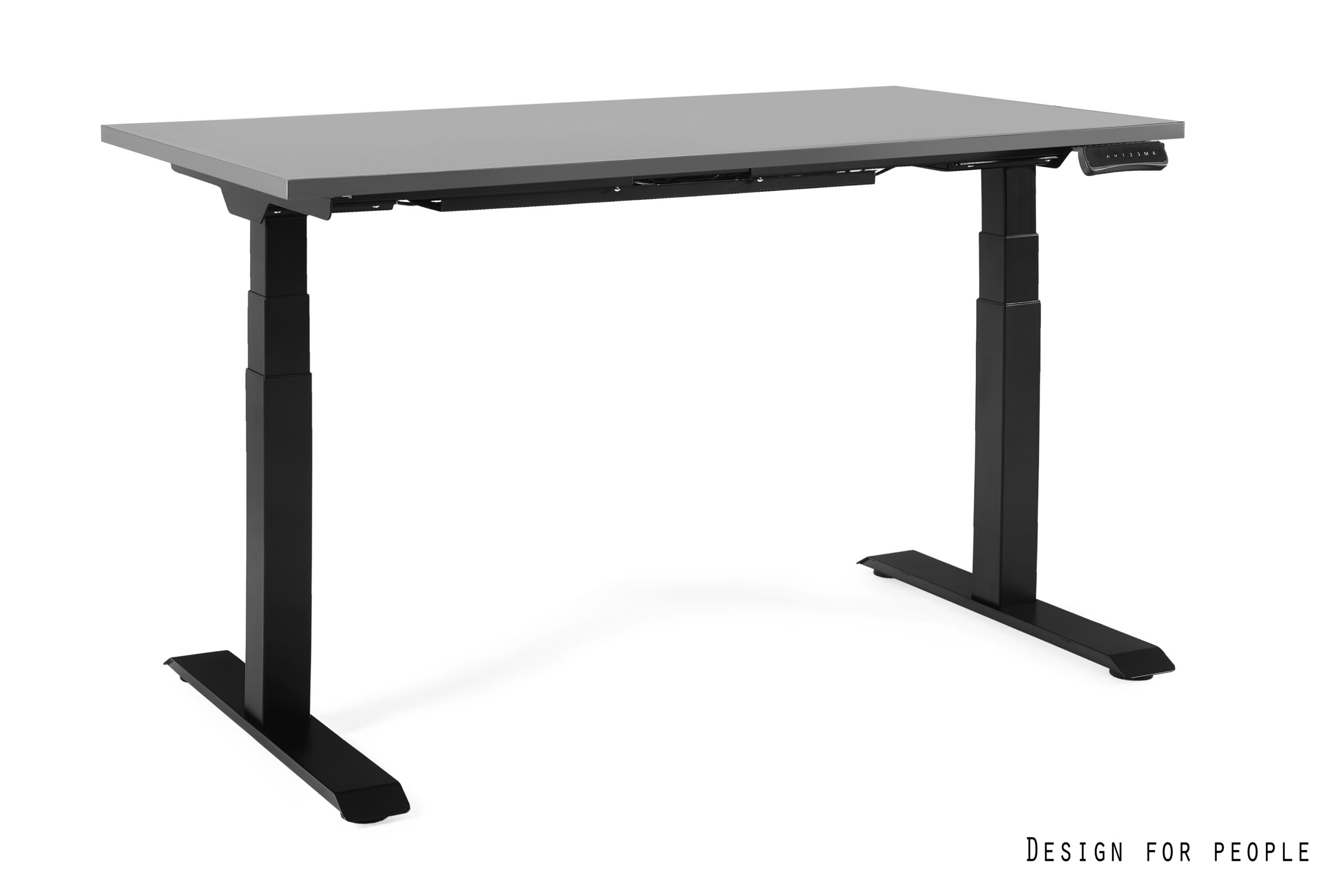 Biurko elektryczne GROW, czarny stelaż, blat 4 kolory