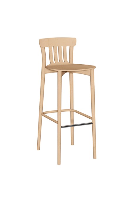 Krzesło drewniane barowe CORTE bukowe lakierowane Paged ( H-4311 )