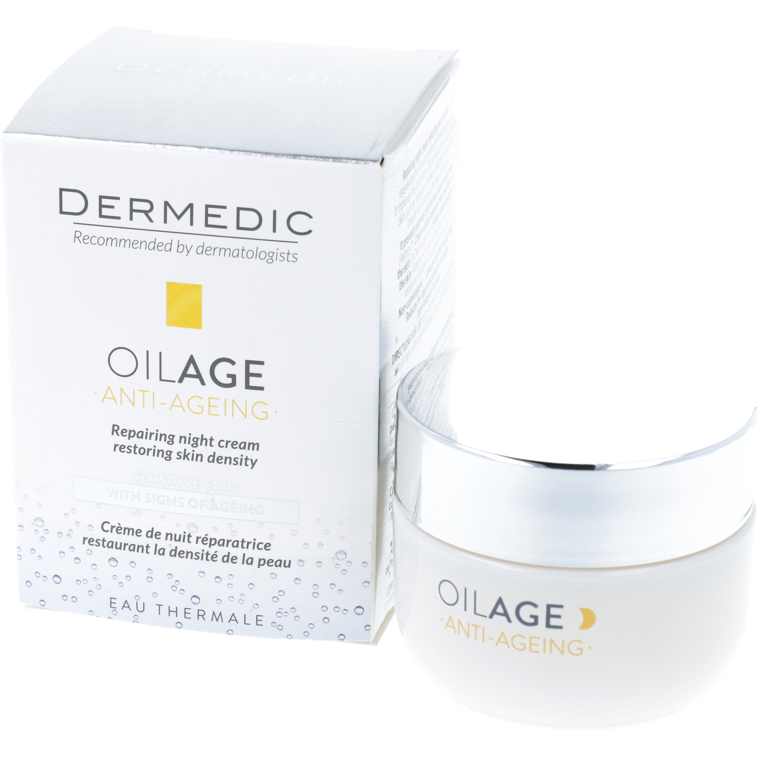 Dermedic oilage - naprawczy krem na noc przywracający gęstość skóry, 50 g