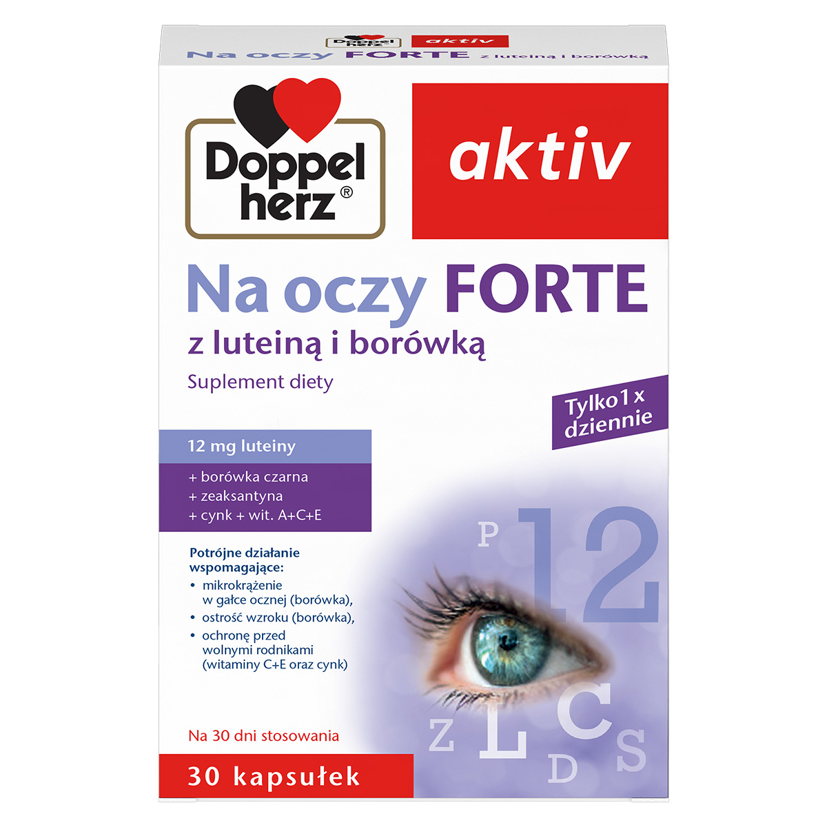 Doppelherz aktiv forte, na oczy, 30 kapsułek